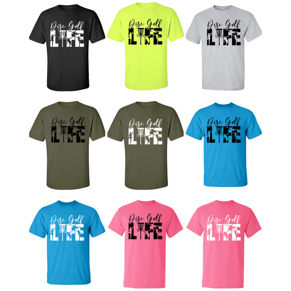 Disc Golf T Shirt DISCGOLF LIFE Discgolfer Discgolfing Shirt - Picture 2 of 16